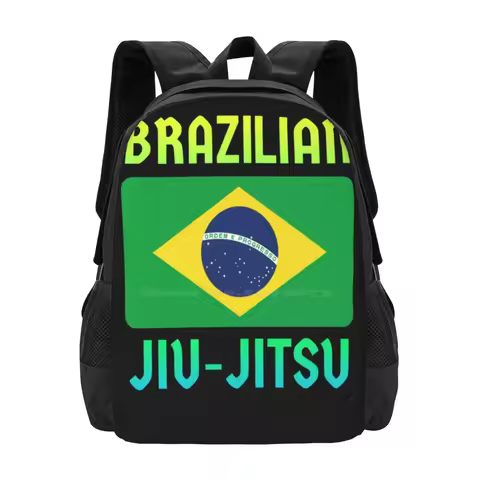 Brazilian Jiu-Jitsu Flag Hot Sale Schoolbag Backpack Fashion Bags Bjj Zip Bjj Gear Jiu Jitsu Gear Ji