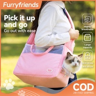 Korea Fashion Pet Sling Bag, Breathable Shoulder Backpack, Cat Dog up to 7.5kg, Travel Carrier, Beg 
