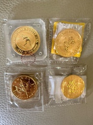 🔥🔥😍全新千足999.9金幣 澳洲袋鼠 加拿大楓葉