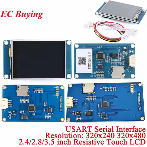 2.2 2.4 2.8 3.5 5 Inch USART HMI Intelligent Smart USART UART 2.2" 2.4" 2.8" 3.5" 5" TFT LCD Module 