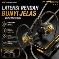 Earphone IEM Wired Headset With Microphone DAC HiFi Sound 10mm Driver Low Latency FPS Gaming