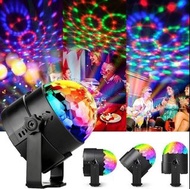 Disco Ball Party Lights with Remote Control Sound Activated Party Lights 7 Modes Stage Light for Val