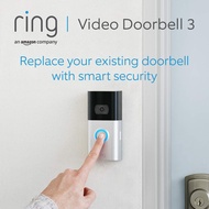 Ring Video Doorbell 3 by Amazon | Wireless Video Doorbell Security Camera with HD video, improved motion detection, batt