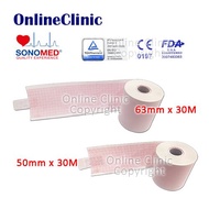 50mm x 30M or 63mm x 30M - 10 rolls ECG paper
