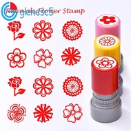 GLENES Rewards Flower Stamp, Students Rewards DIY Drawing Toy Star Grading Stamp, Cute Self Inking P