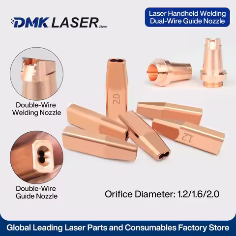 Laser Welding Double Wire Feed Nozzle Qilin CQWY Wire Feeder Accessories Double Guide Wire Nozzle SU