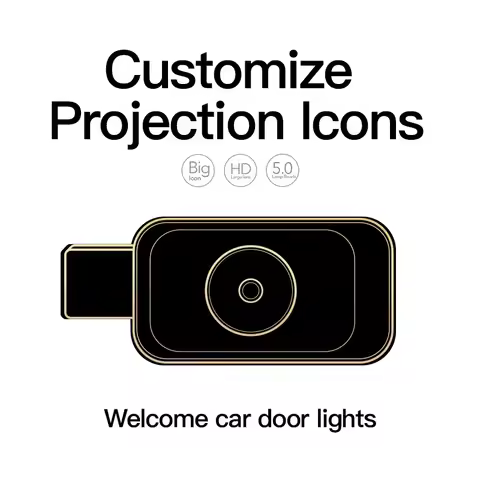 Car Club Door Light Customization Projection Icon Door Welcome Light Design Company Hotel Vehicle Mo