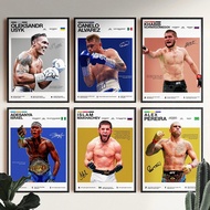 Alvarez Inoue Usyk Poster Famous Boxing Fight Print Legends Poster UFC Canvas Painting Gym Home Deco