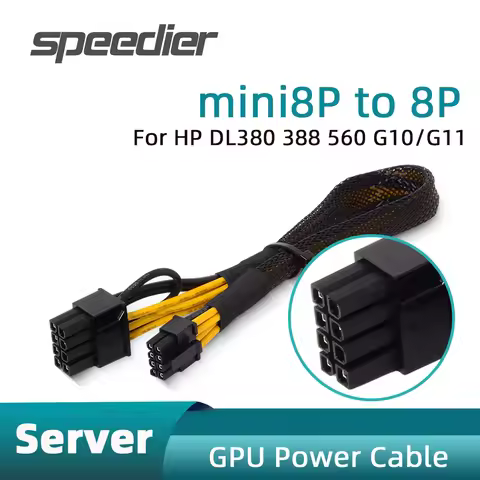 30cm Server Power Cable mini 8Pin to 8pin/16pin Graphics Card GPU For HP Dell DL380 388 560 G10/G11 