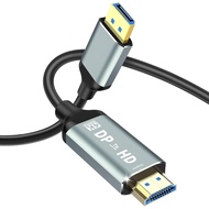 MaxRenard 4K DisplayPort ke Kabel HDMI |   DP1.2 ke HDMI 4K 60Hz Penyegerakan Audio-Video |   SR Ant
