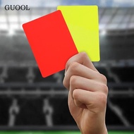 GUOOL 2x Referee Cards Soccer Professional Warning Red Cards Yellow Cards Referee Penalty Cards for 