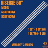 50A6100UW / 50B7100UW HISENSE 50" LED TV BACKLIGHT ( LAMPU TV ) HISENSE 50 INCH LED TV