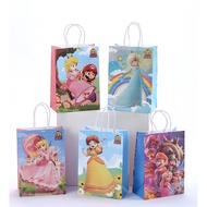 Super Mario Luigi Princess Evil Dragon Series Birthday Paper Bag Children's Theme Party Birthday Decoration Supplies