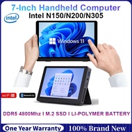 SZBOX S7 7" ANB09 MINI PC Intel Processor N150/N200/N305 LPDDR5 16GB HD IPS Touch Scree WIFI6 BT5.2