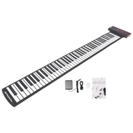 Portable Keyboard Piano Roll Up 88 Keys Electronic Keyboard Flexible Silicone with Rechargeable Batt