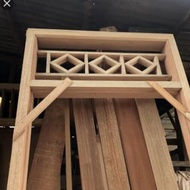 Unik 2 set kusen pintu bahan kayu jati PO Murah