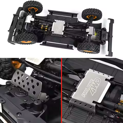 Metal Armor Chassis Armor Upgrade Accessories Guard Plate for 1/10 RC Crawler Car Traxxas TRX4 Defen