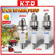 1 Pcs Spark Plug BM6A E6TC F7TC Brush Cutter Lawn Mover Chainsaw Engine Generator / Palam Pencucuh E