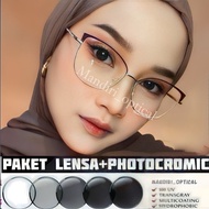 Cat eye glasses Frame Wanita | Photochromic Glasses | Anti-radiation Glasses | Glasses Wanita | Fash