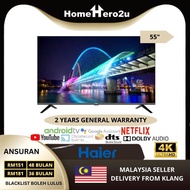 Ansuran Mudah 55 Inch UHD 4K Smart LED TV Skyworth 55SSUE7600 55SUE8000 55SUE4000 Coocaa 55Y72 Haier H55S6UG PRO - Homehero2u