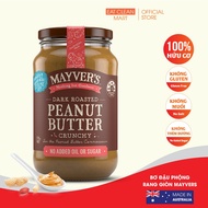 Mayvers Crispy Peanut Butter - Mayver's Dark Roasted Peanut Butter Crunchy - 375g jar
