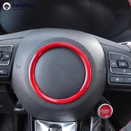 HUAIHAO Car Steering Wheel Interior Emblem Decorative Circle Ring Styling Sticker For MG ZS/HS/MG5/M