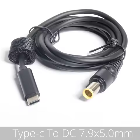Type C USB C to 7.9*5.5mm Plug Converter Dc Power PD Adapter Charging Cable for Lenovo Thinkpad X60 