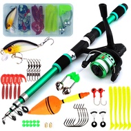 Children Ultra Short Sea Rod Set 1.8m Fishing Rod Wheel Combination Suitable for Rivers Lake Sea