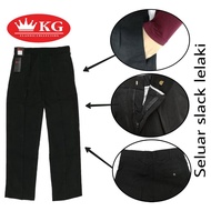 seluar lelaki SELUAR SLACK HITAM (kain licin) SLACK LONG PANTS BLACK GOOD QUALITY STRAIGHT CUT OFFIC