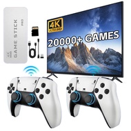 20000+ Retro Video Game Console 4K HD TV Game Stick Ink.2 Wireless Controller