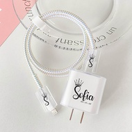 Custom Charger Case with Compact Name for Charger iphone, Vivo, Xiaomi, Oppo