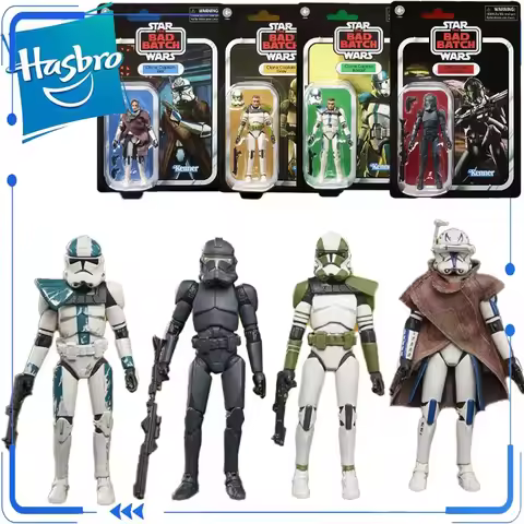 Genuine Hasbro Star Wars The Vintage Collection (TVC) 3.75-inch Clone Captain Rex Grey Ballast & Eli
