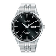 Original ALBA BY SEIKO AL4239X1 Black Dial Stainless Steel Strap Automatic Men's Watch