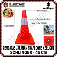 SCHLINGER Traffic Cone Safety Rubber Gosave 45cm Traffic Cone Sports Training FieldLintas 45cm Traff