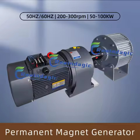 Wind Power Generator 50KW 100KW Permanent Magnet Generator220V 230V 240V 380V Low Speeds 3 Phase Gea
