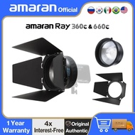 OE28 【NEW】amaran Fresnel 4-leaf Barn Door Kit Bowens Mount Attachment Light Control for Ray 360c 660