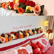Vines Flowers Wedding Room Long Strips Red Decoration New House Simulation Wedding Decoration Rose V