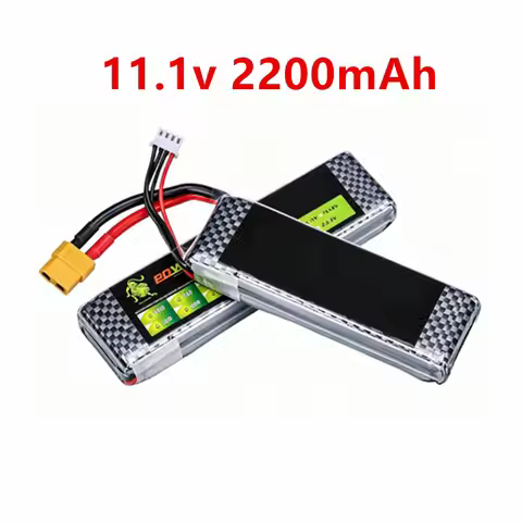 11.1V 2200mAh 3S 35C LiPo Battery with T/XT30/XT60 Plug for RC Helicopter, Aircraft, Quadcopter, Car