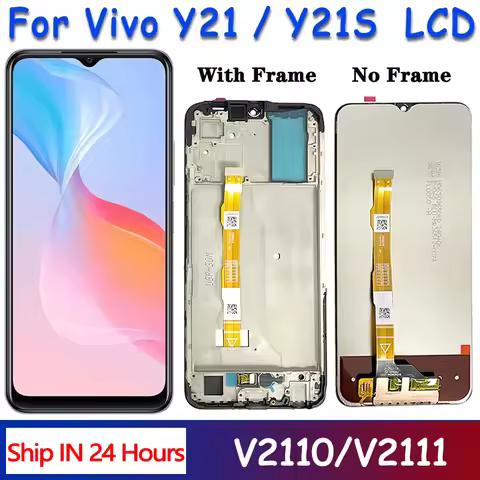 Tested 6.51"10-Point For VIVO Y21S V2110 LCD Display Screen+Touch Panel Digitizer For VIVO Y21 V2111