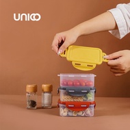 Unico Lulea Lunch Box Set of 3 Bpa free Plastic Lunch Box Earth Series Airtight Food Container Food 