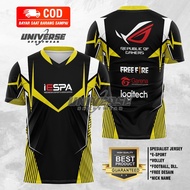 7JERSEY FREE FIRE BAJU GAMING ESPORT 2023-2024 FF FREE NICKNAME V.11