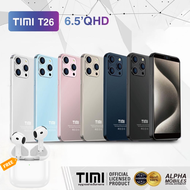 TIMI T26 (6+128GB) โทรศัพท์มือถือ Android 13 จอใหญ่ 6.8 นิ้ว แบตเตอรี่ 5500mAh กล้อง 13MP ประกันศูนย