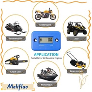 MELIFLUO Engine Hour Meter, Digital Display LCD Screen Inductive Hour Meter, Easy Installation Water