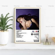 โปสเตอร์ภาพพิมพ์ศิลปินเพลง Olivia Rodrigo - ศิลปะบนผืนผ้าใบสำหรับตกแต่งผนังบ้าน ของขวัญ NT1430 เหมาะ