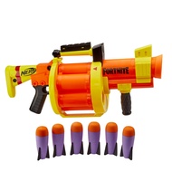 Nerf Fortnite GL Rocket-Firing Blaster -- 6-Rocket Drum, Pump-To-Fire -- Includes 6 Official Nerf Ro