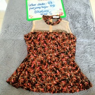 Women's blouse top cheongsam qibao batik Bhatara preloved