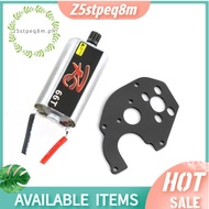 050 Brushed Motor 66T and Motor Mount for  SCX24   C10 JLU Deadbolt 1/24 RC Crawler Parts,Black