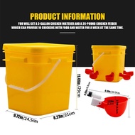 Peminum Air Automatik untuk Ayam, Mangkuk Air untuk Ayam, Itik dan Angsa, Mangkuk Minum untuk Puyuh,