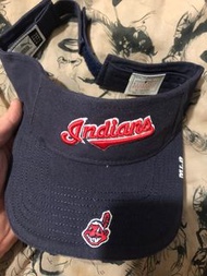 絕版 二手 古著 Puma MLB 克里夫蘭 印地安人 Cleveland Indians 遮陽帽 網球帽 空頂帽 cap