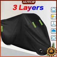 AUTOP Motorcycle Cover Dust UV Outdoor Protection Selimut Motorbike Cover All Season Universal Weath